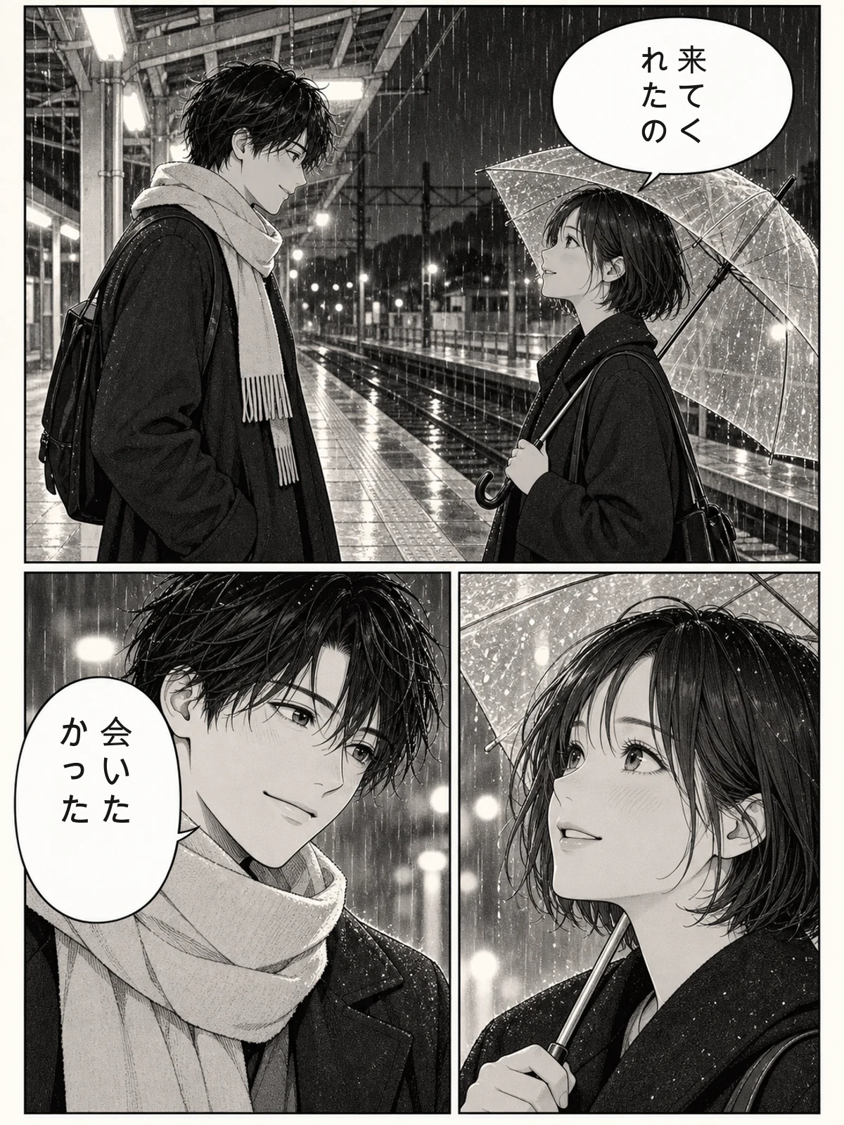 Original Japanese manga page with Japanese dialogue before English translation